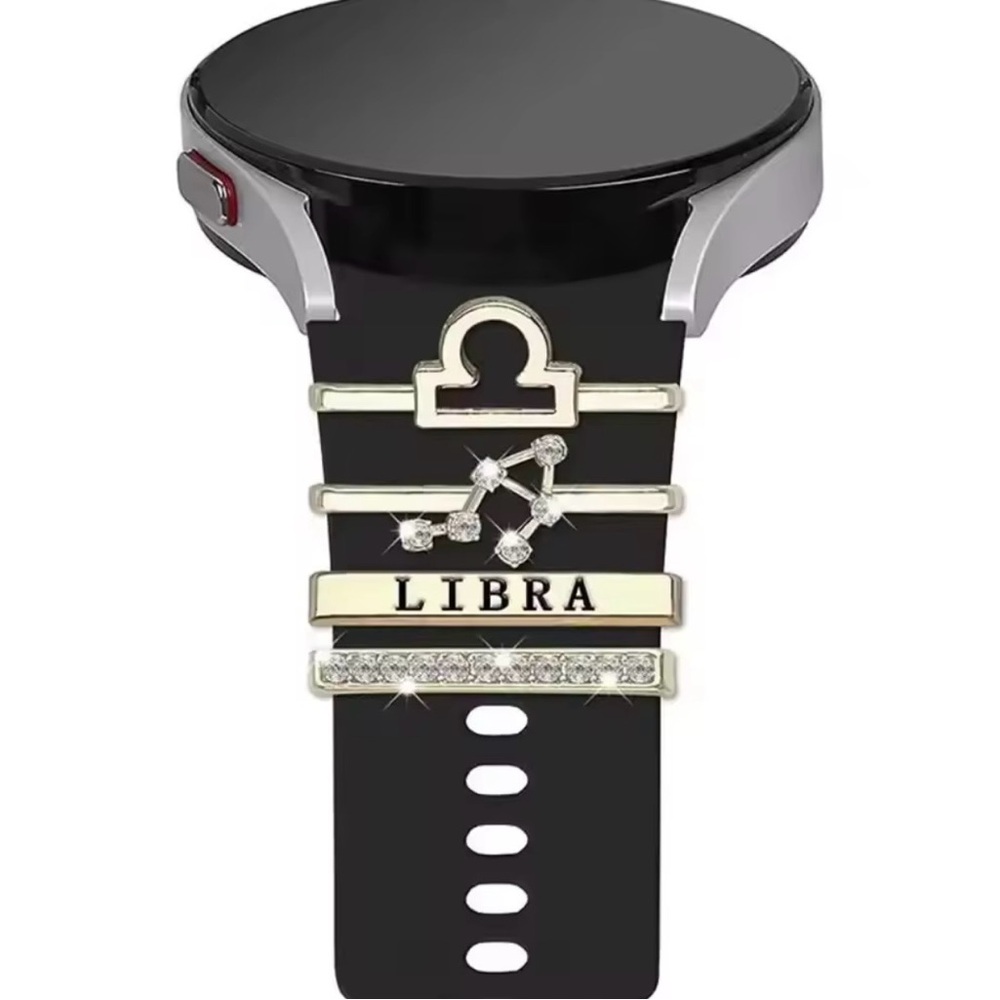 Libra Zodiac Smartwatch Band Accessory - Silver